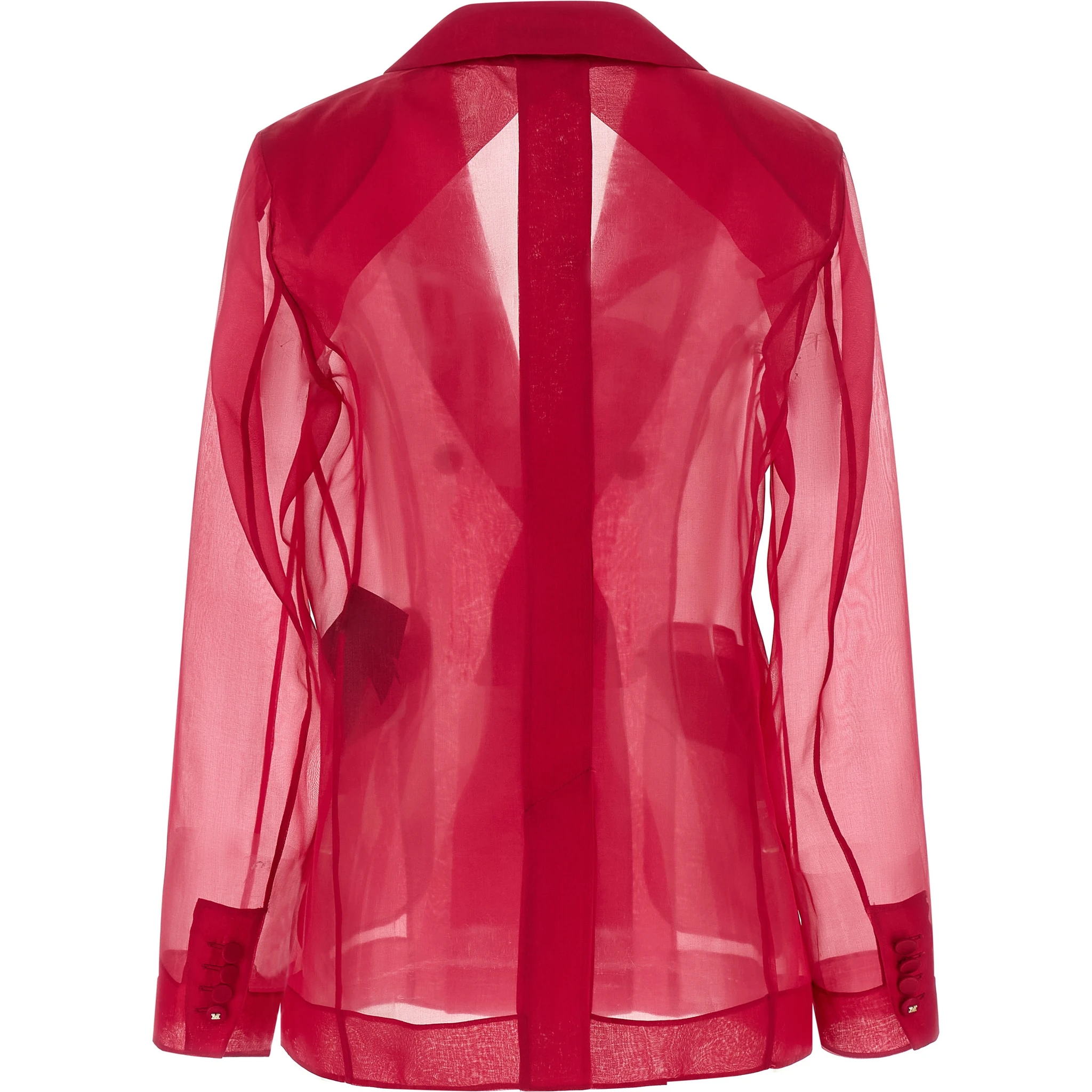 Fuchsia Silk Blazer