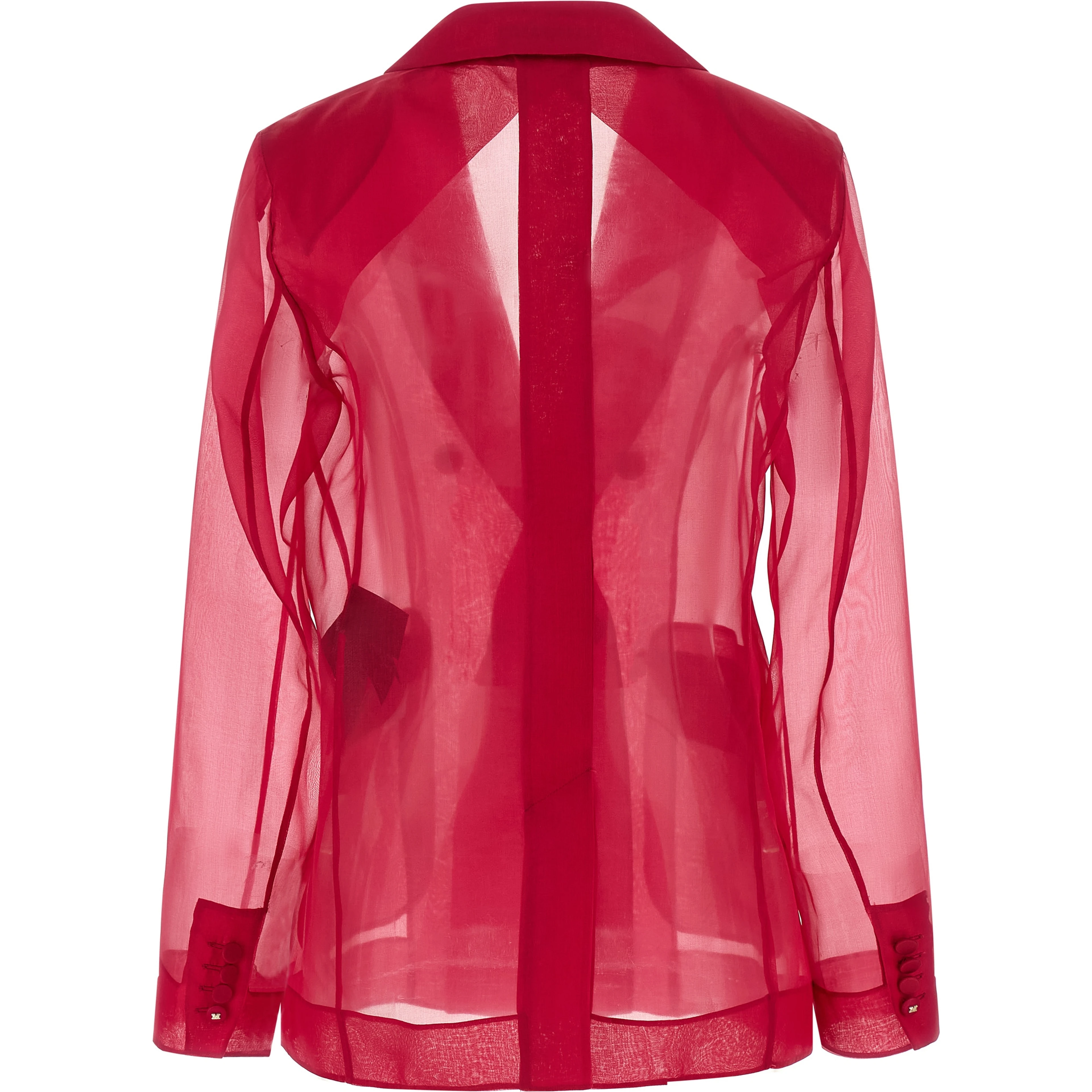 Fuchsia Silk Blazer