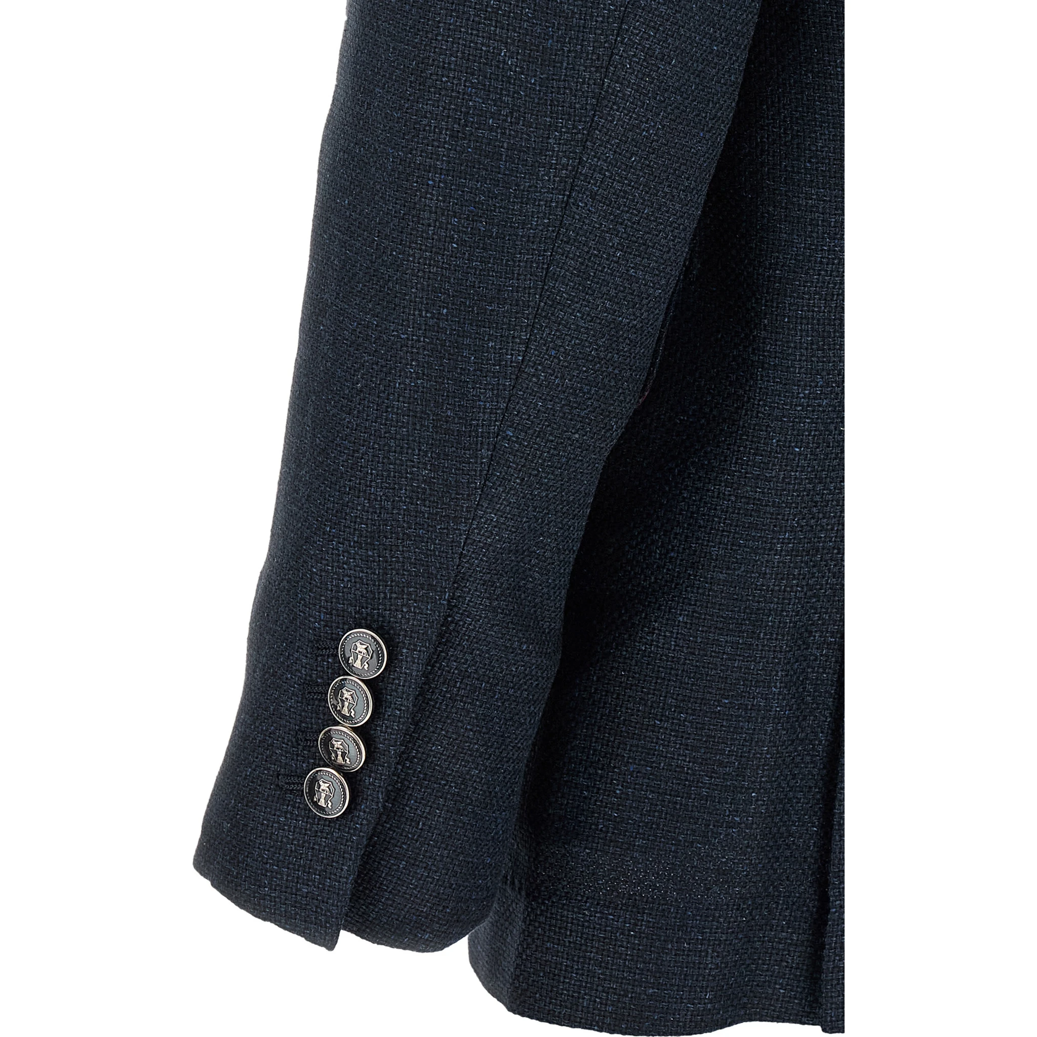 Blue Silk Two-Piece Suit