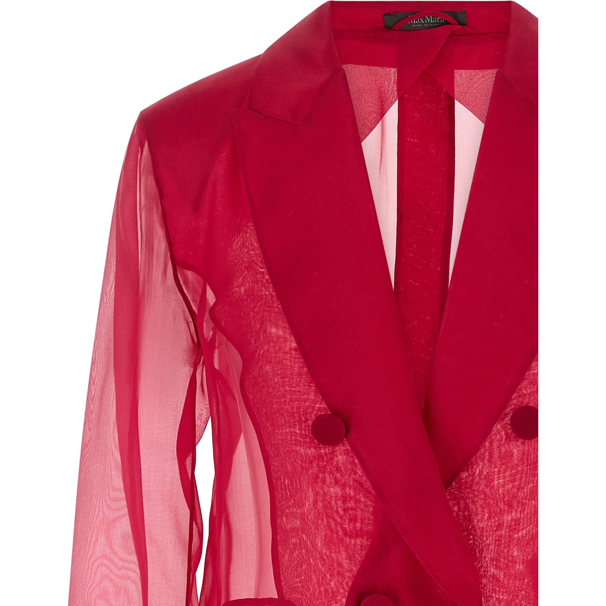 Fuchsia Silk Blazer