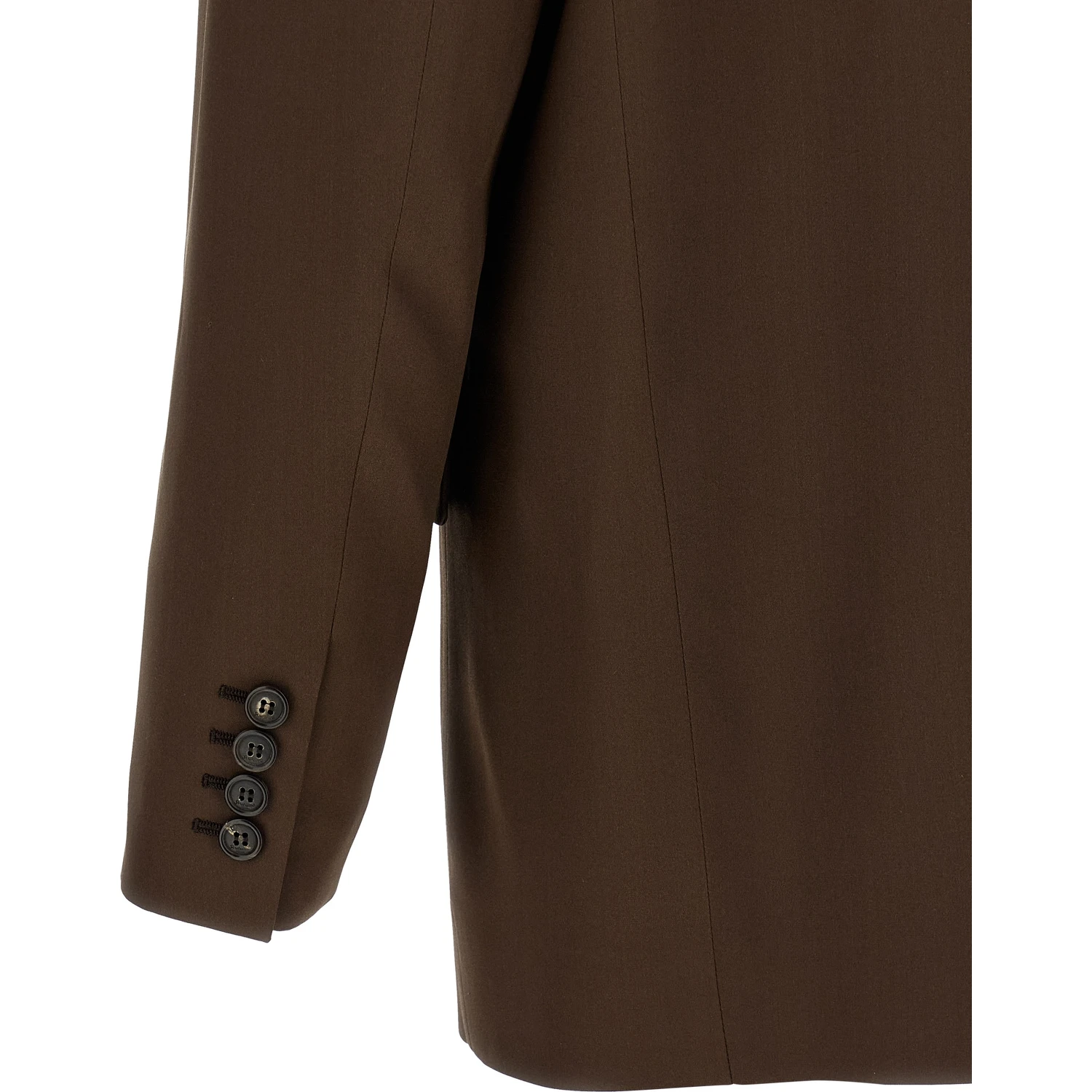 Brown Silk Blazer
