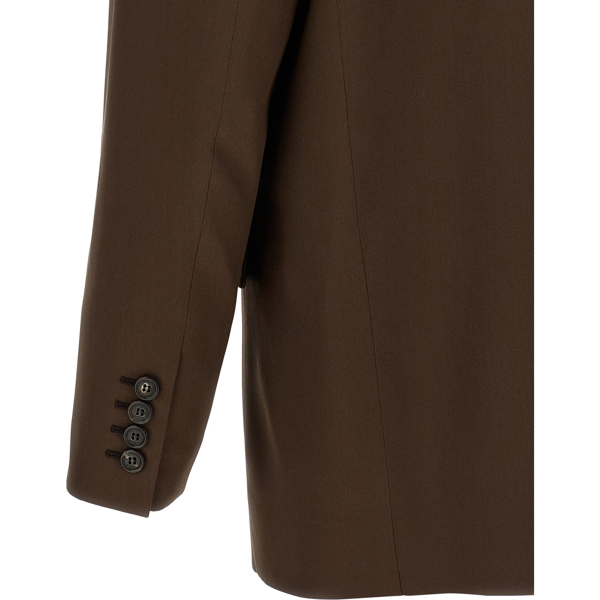 Brown Silk Blazer