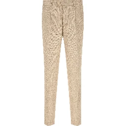 Beige Silk Two-Piece Suit