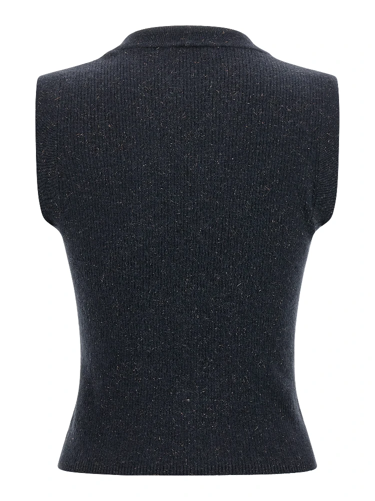 Blue Cashmere Sleeveless Jacket alternative