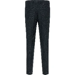 Blue Silk Two-Piece Suit