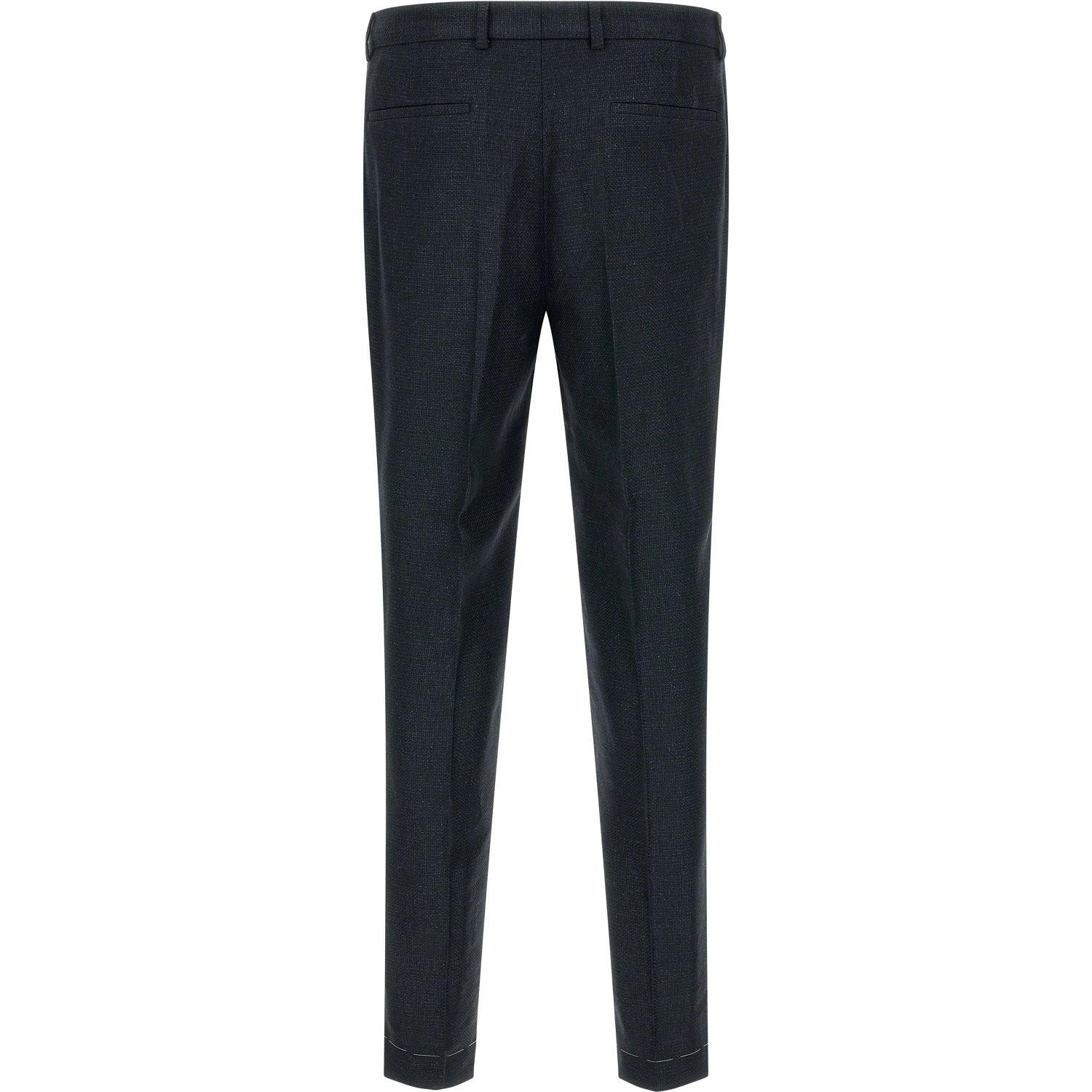 Blue Silk Two-Piece Suit