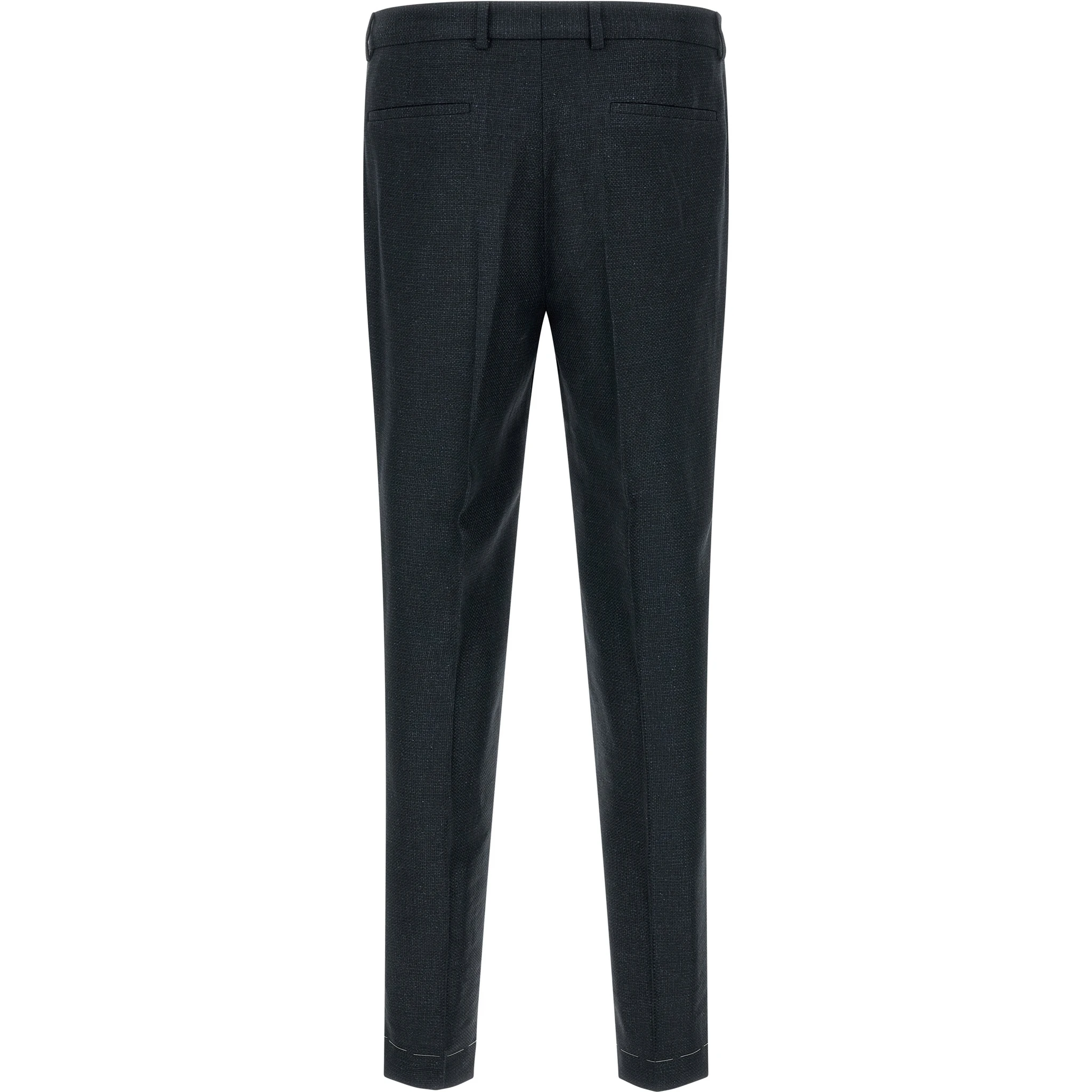 Blue Silk Two-Piece Suit