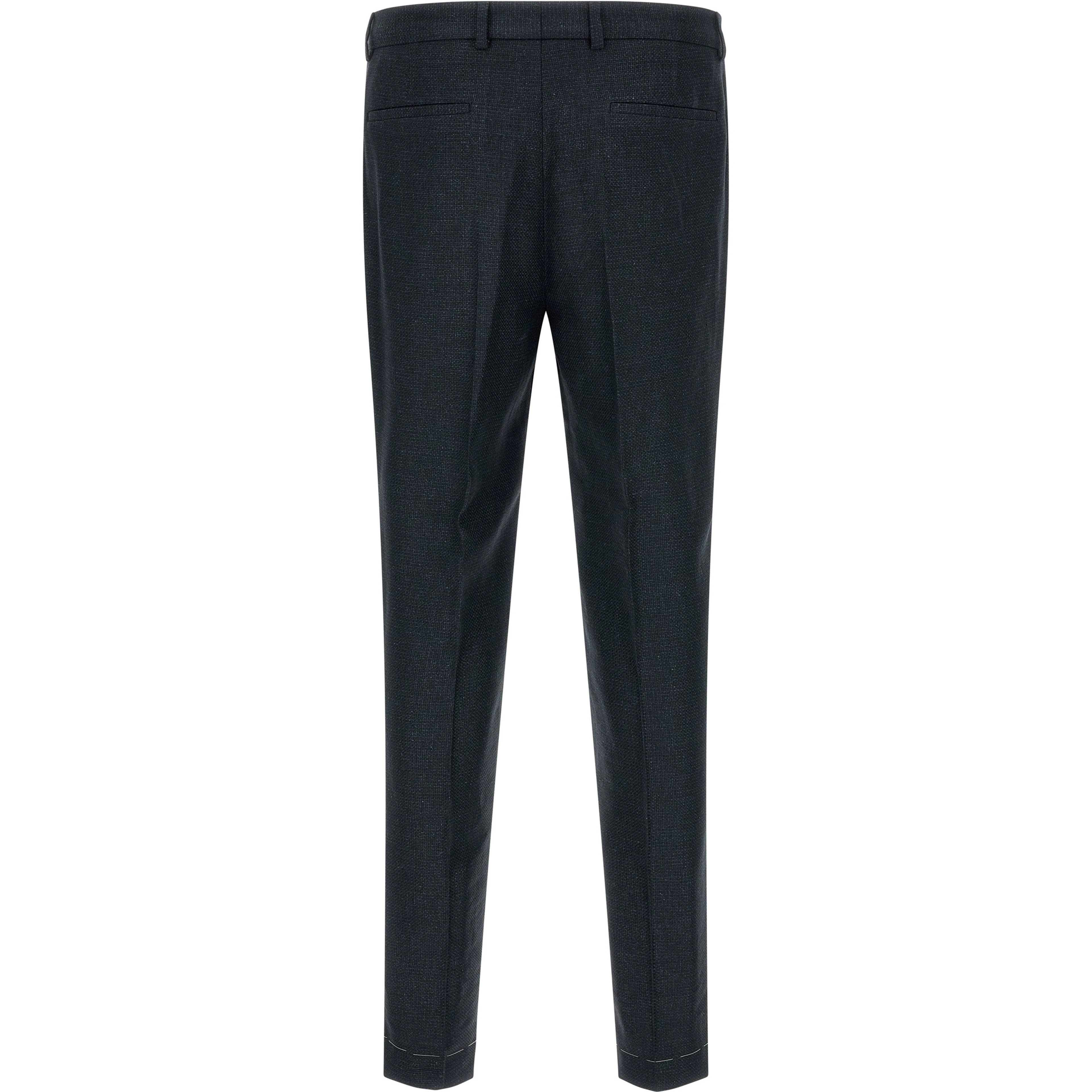 Blue Silk Two-Piece Suit