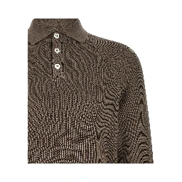 Brown Cotton Polo Shirt