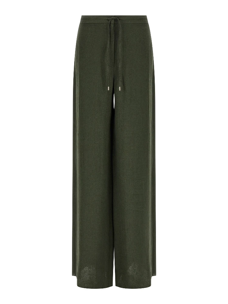 Bicolor Linen Casual Pants