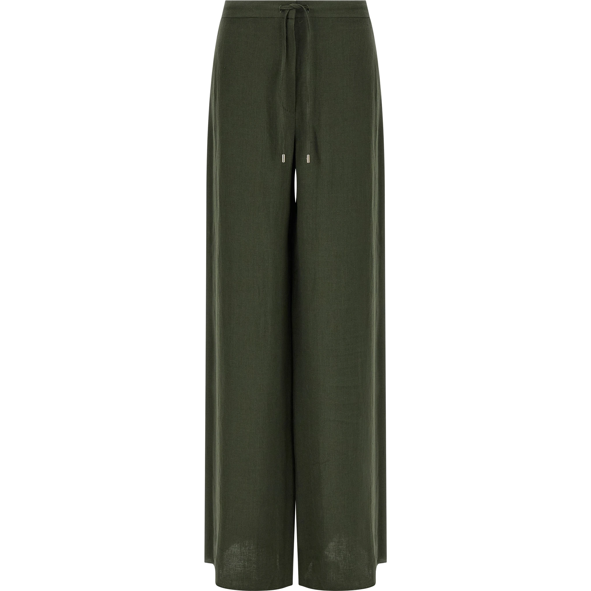Bicolor Linen Casual Pants