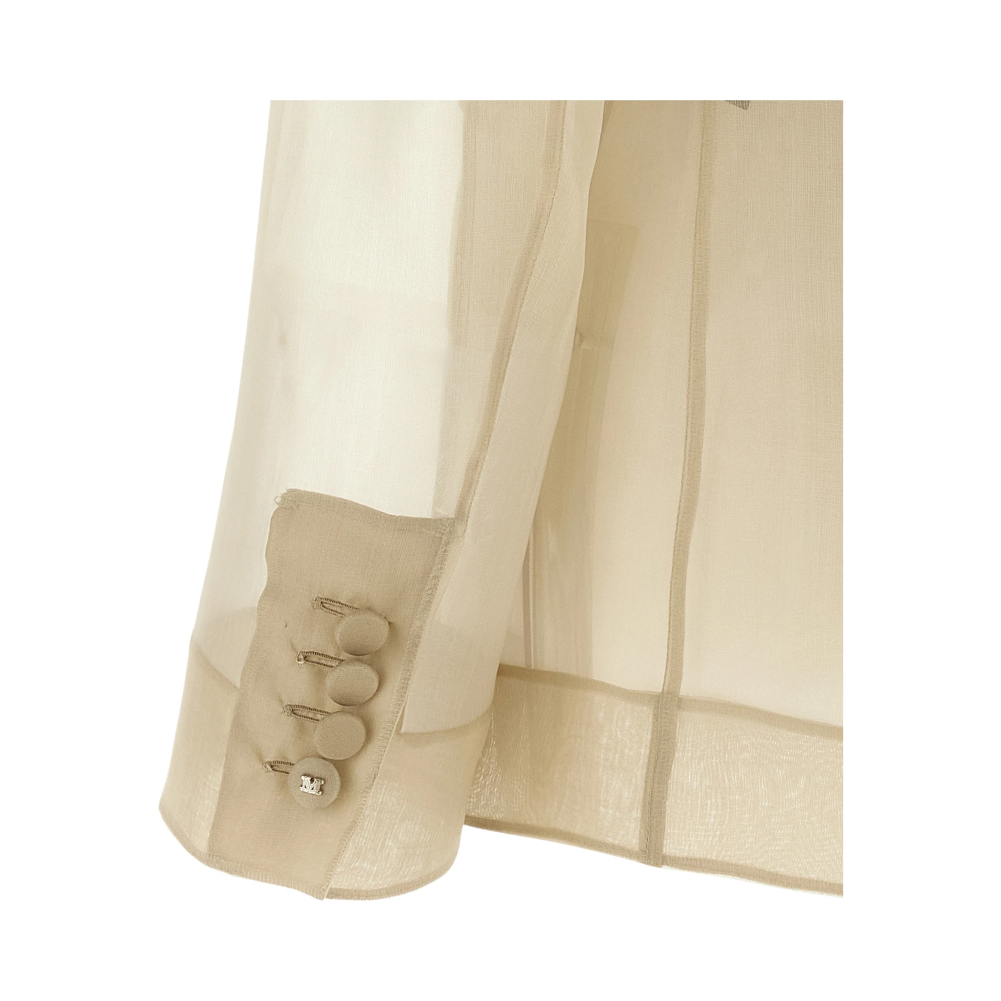 Beige Silk Blazer