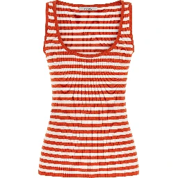 Multicolor Viscose Sleeveles T-Shirt