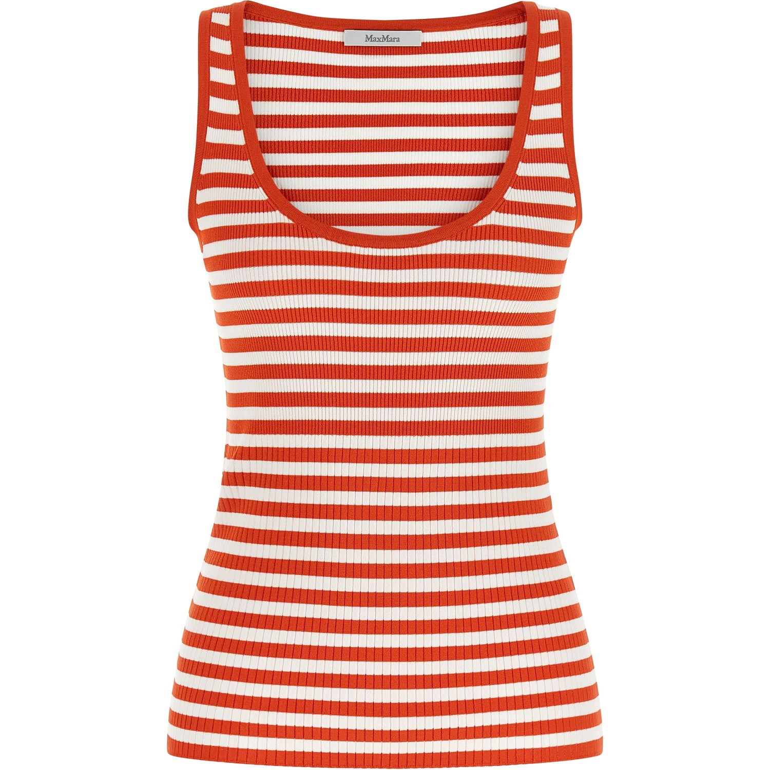 Multicolor Viscose Sleeveles T-Shirt