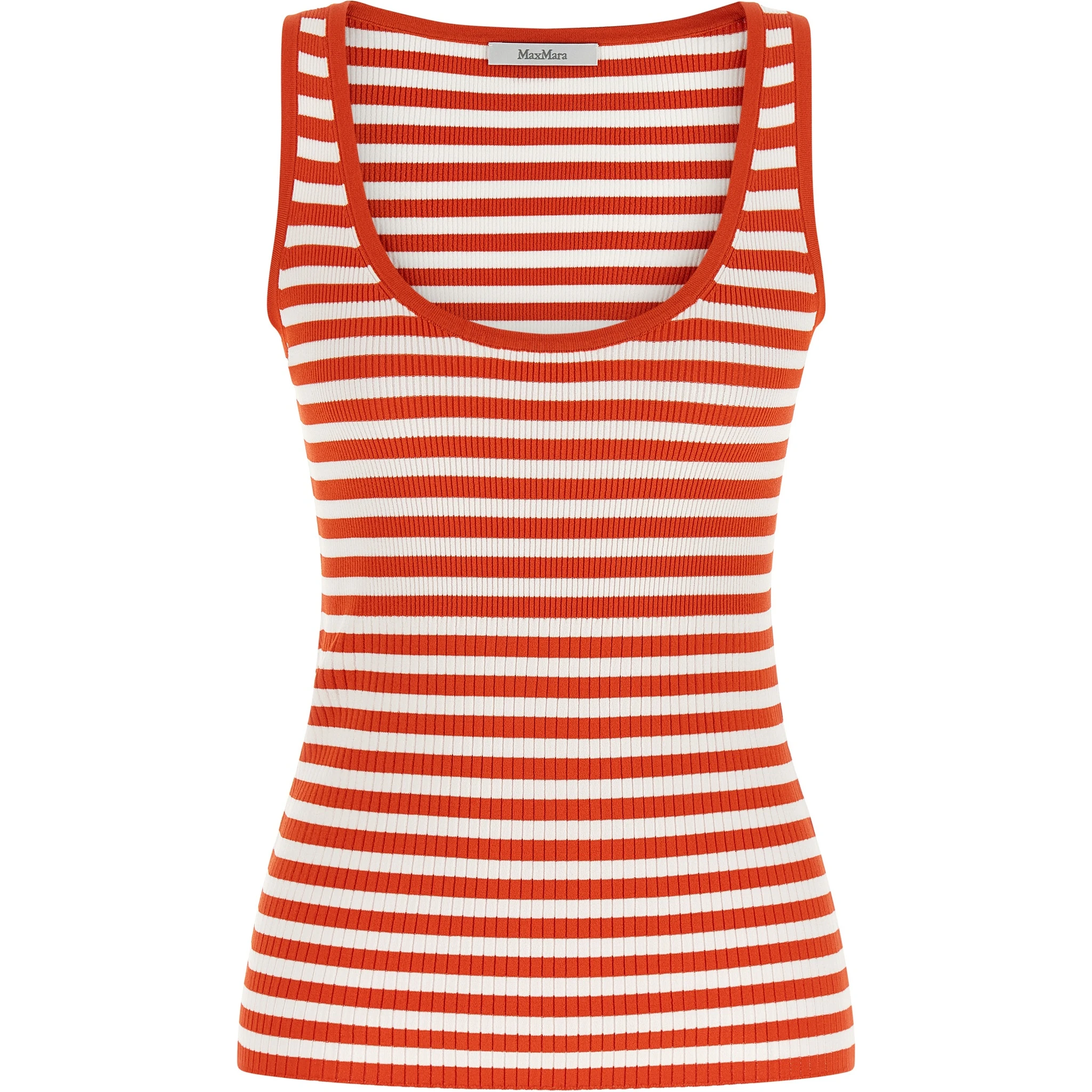 Multicolor Viscose Sleeveles T-Shirt