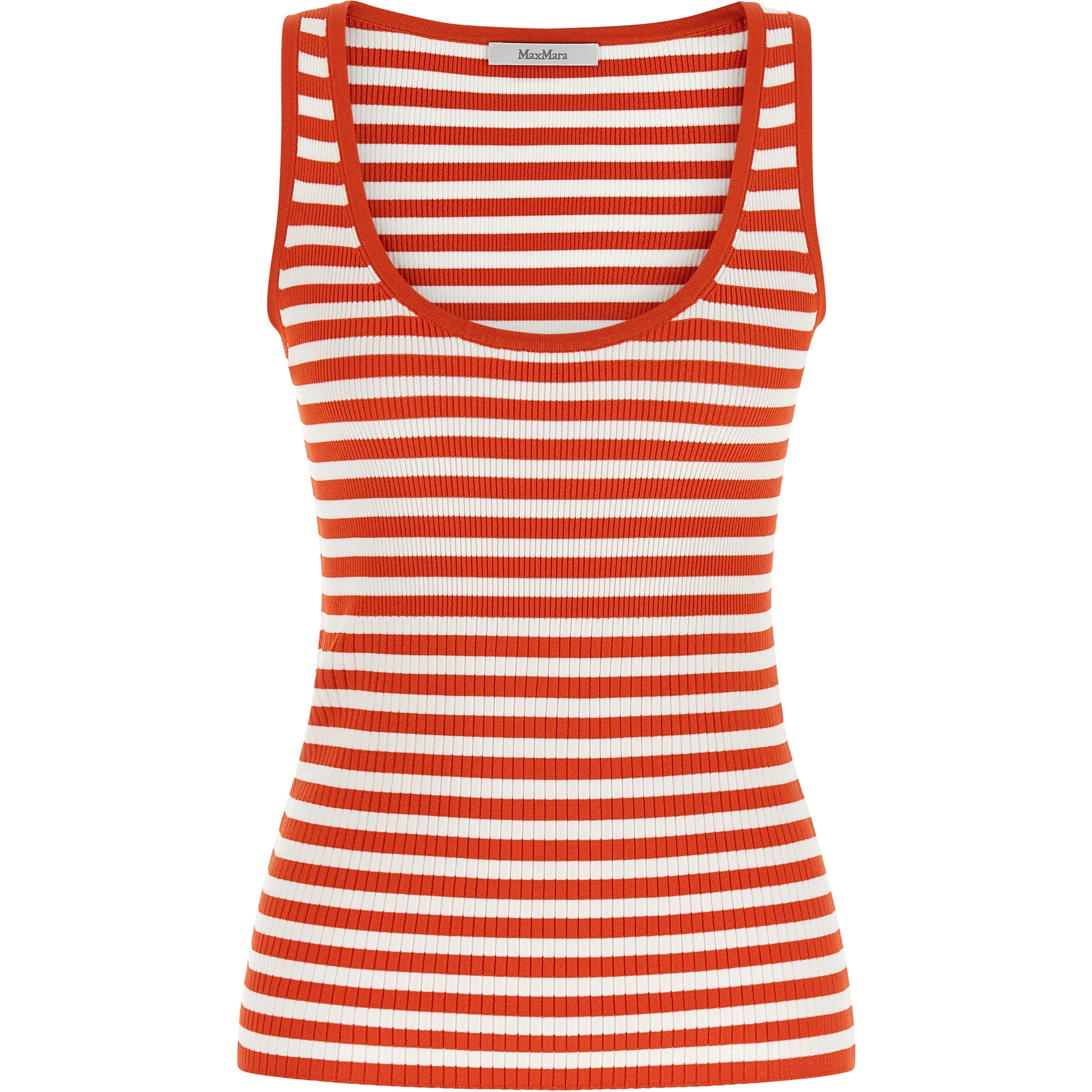 Multicolor Viscose Sleeveles T-Shirt