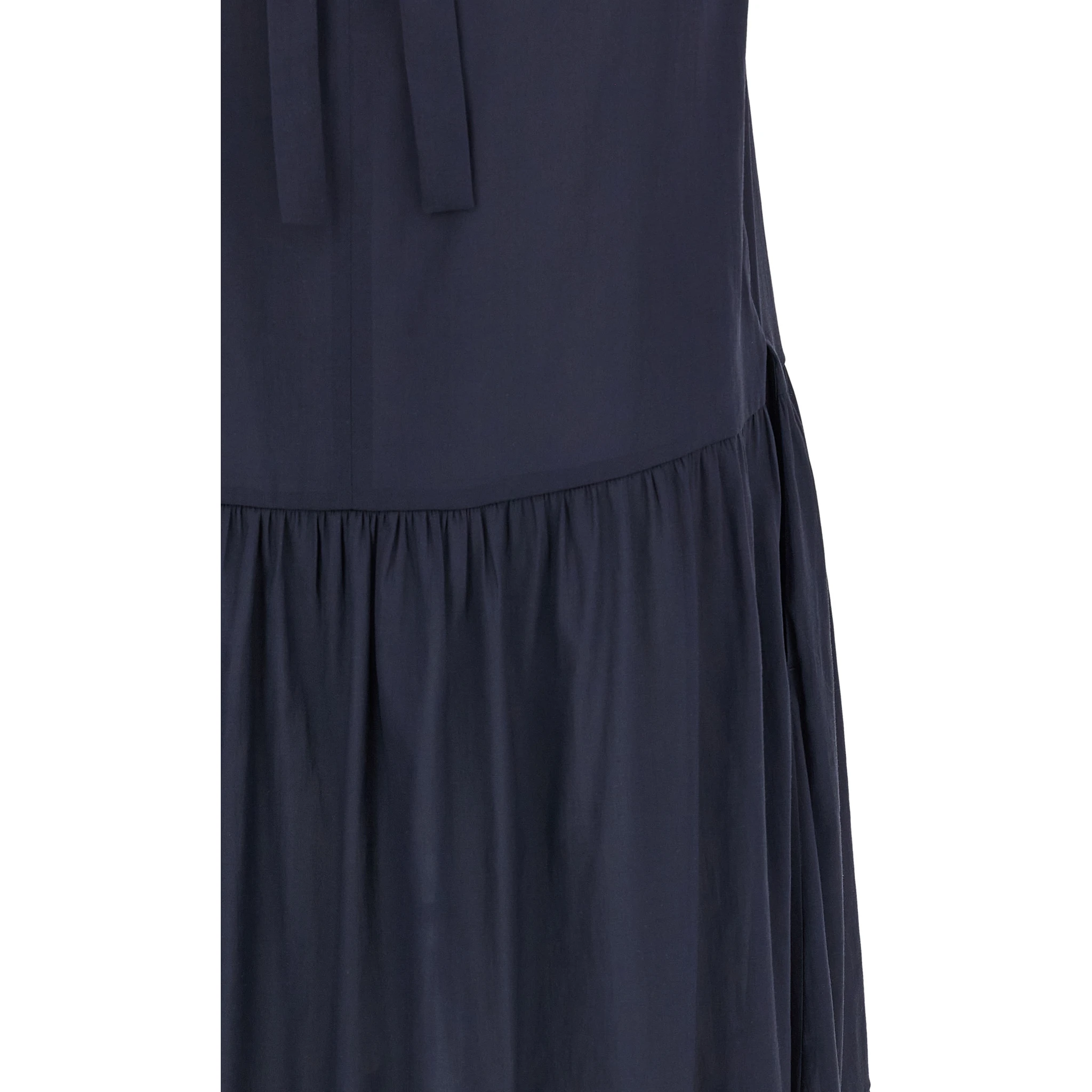 Blue Acetate Long Dress