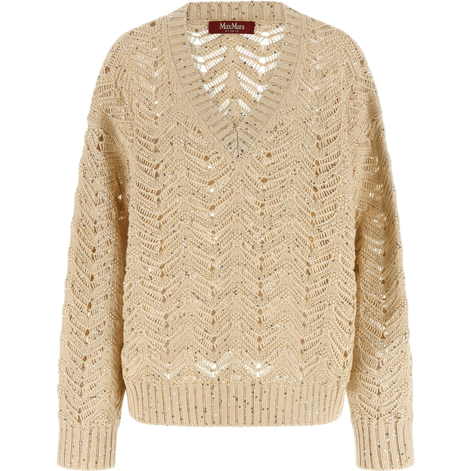 Beige Cotton Cardigan