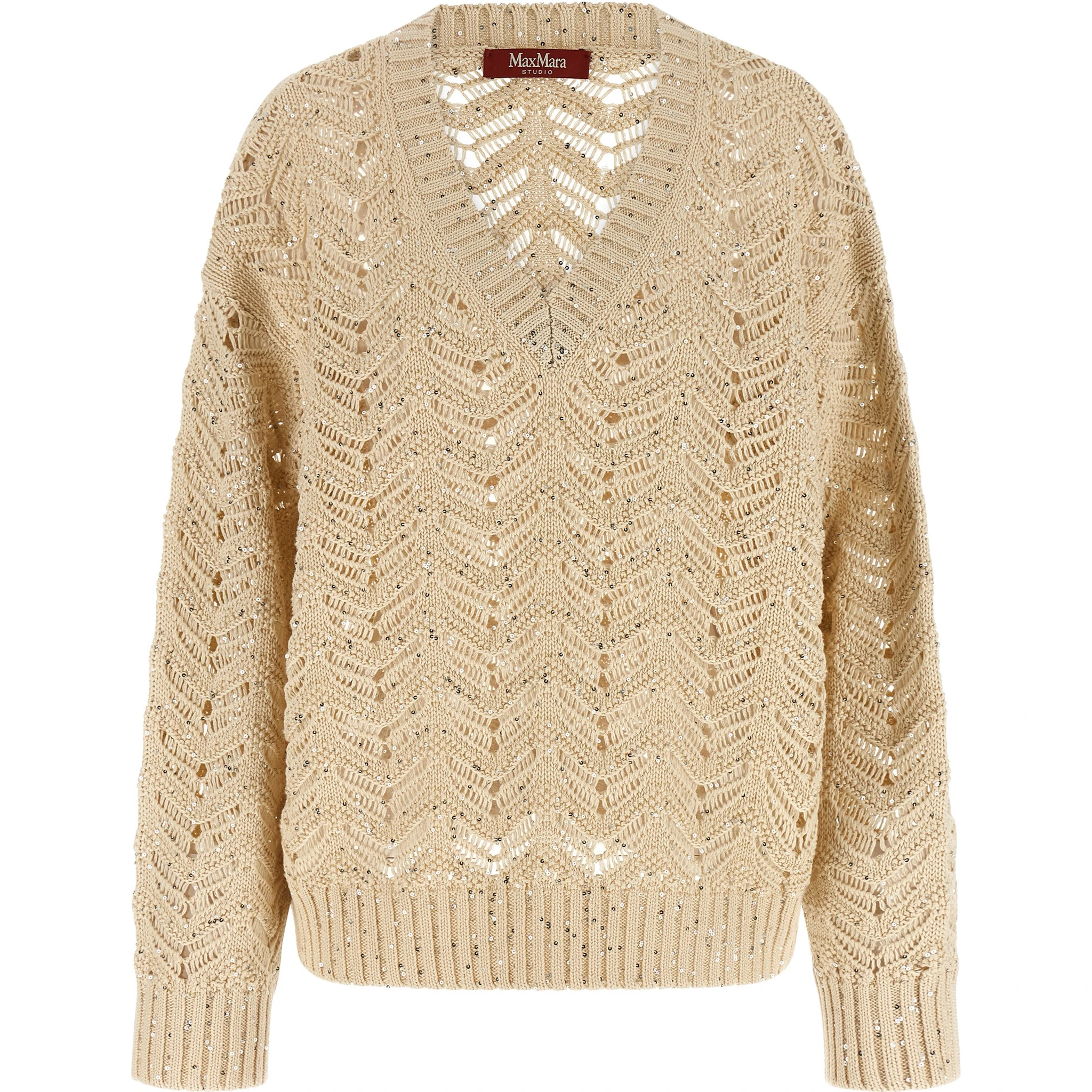 Beige Cotton Cardigan