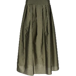 Bicolor Polyester Mini Skirt