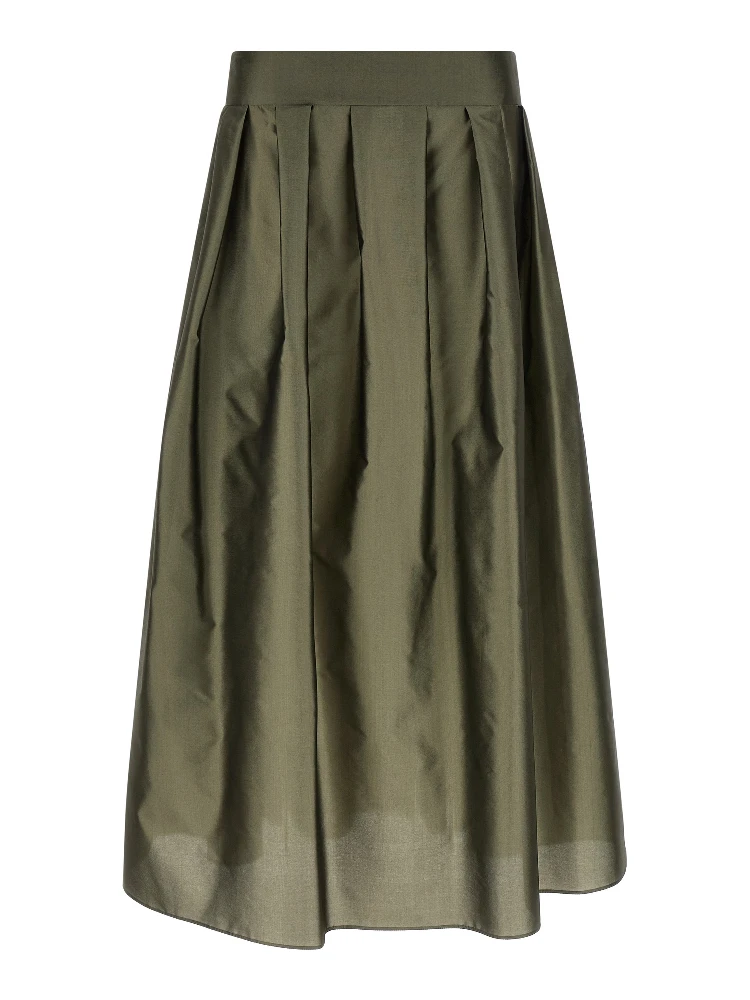 Bicolor Polyester Mini Skirt
