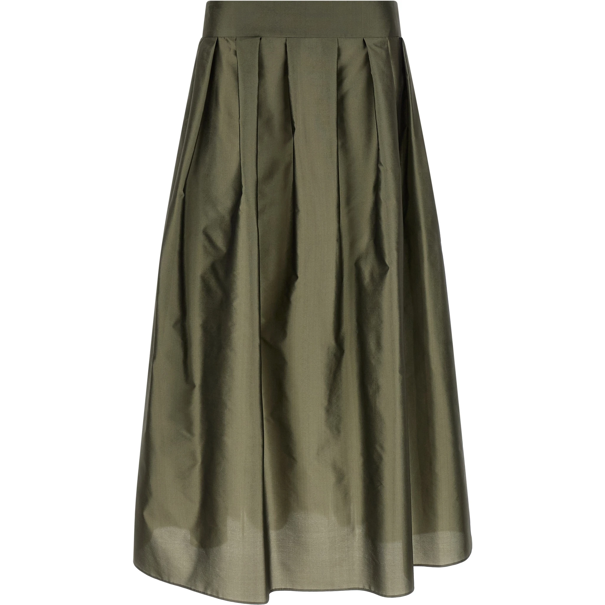 Bicolor Polyester Mini Skirt