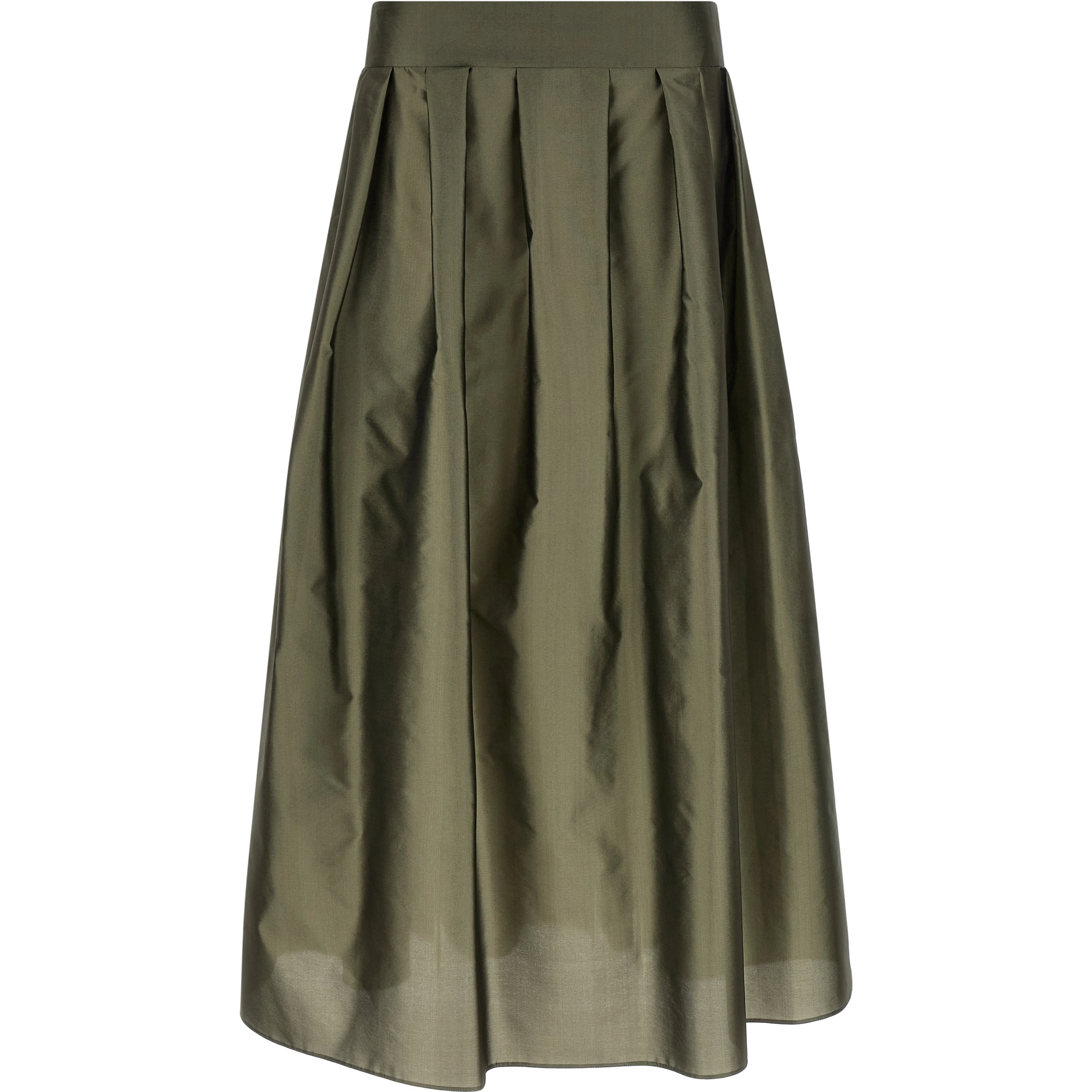 Bicolor Polyester Mini Skirt