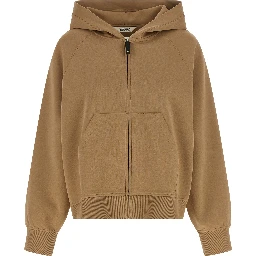 Beige Cotton Hoodie
