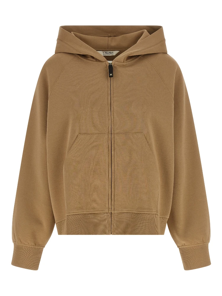 Beige Cotton Hoodie