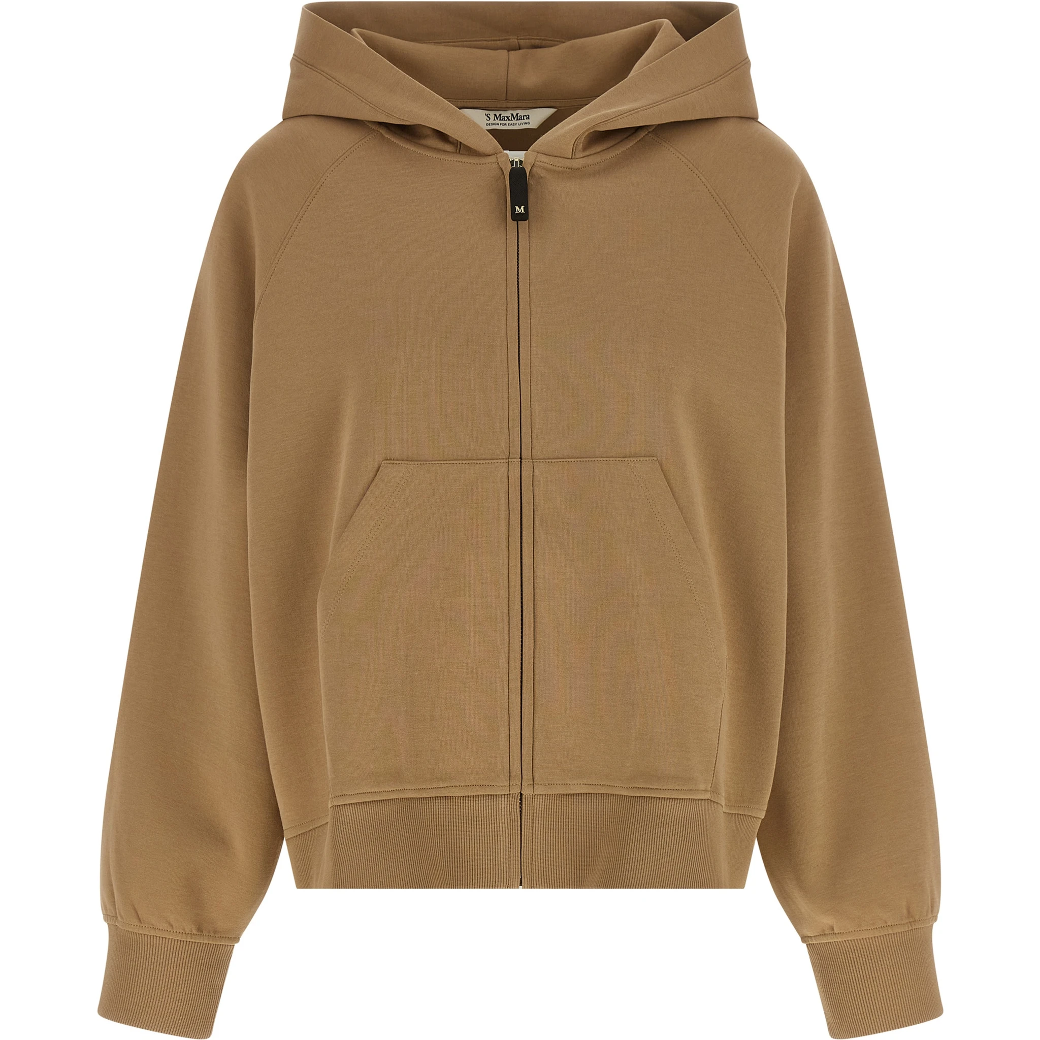 Beige Cotton Hoodie