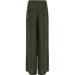 Bicolor Linen Casual Pants