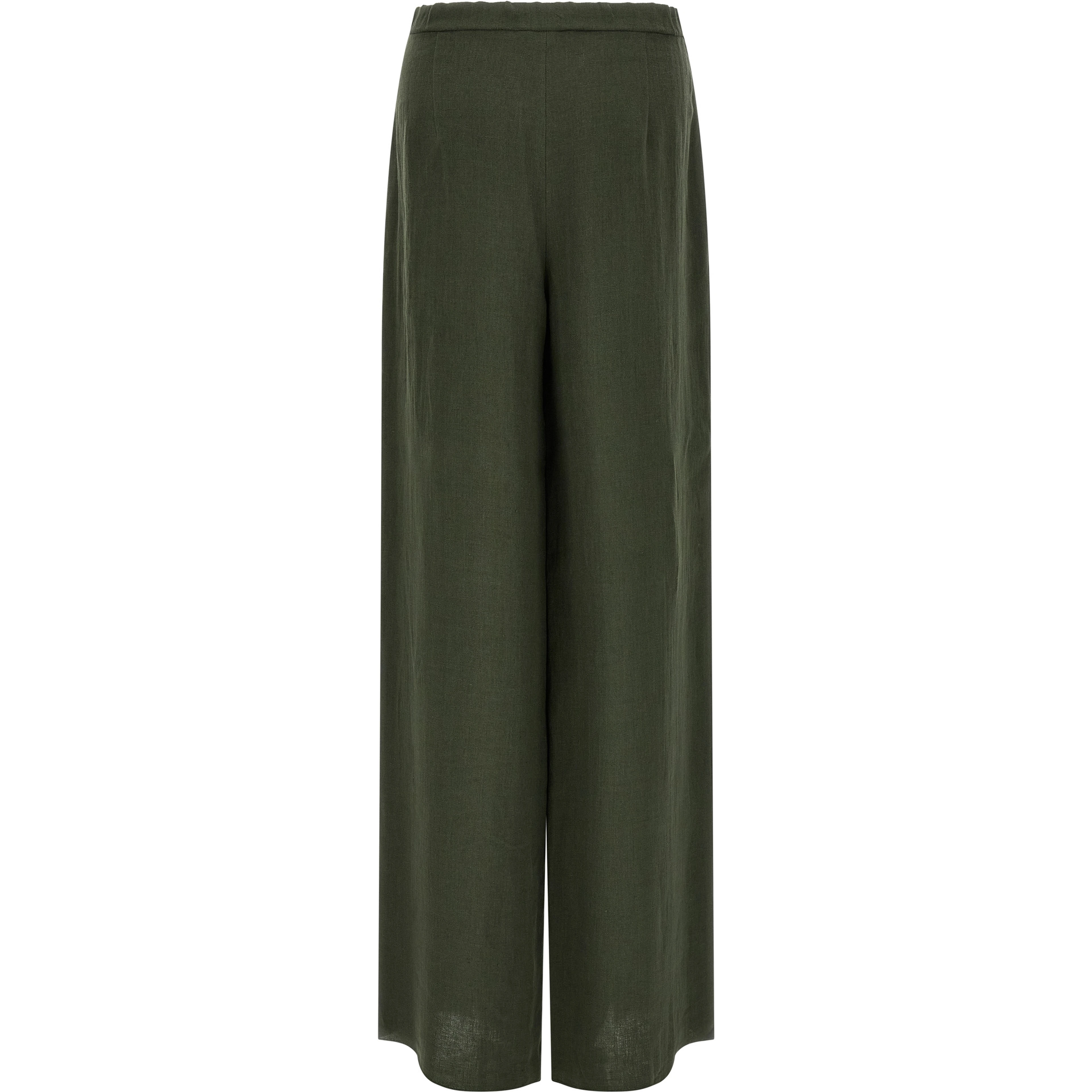 Bicolor Linen Casual Pants