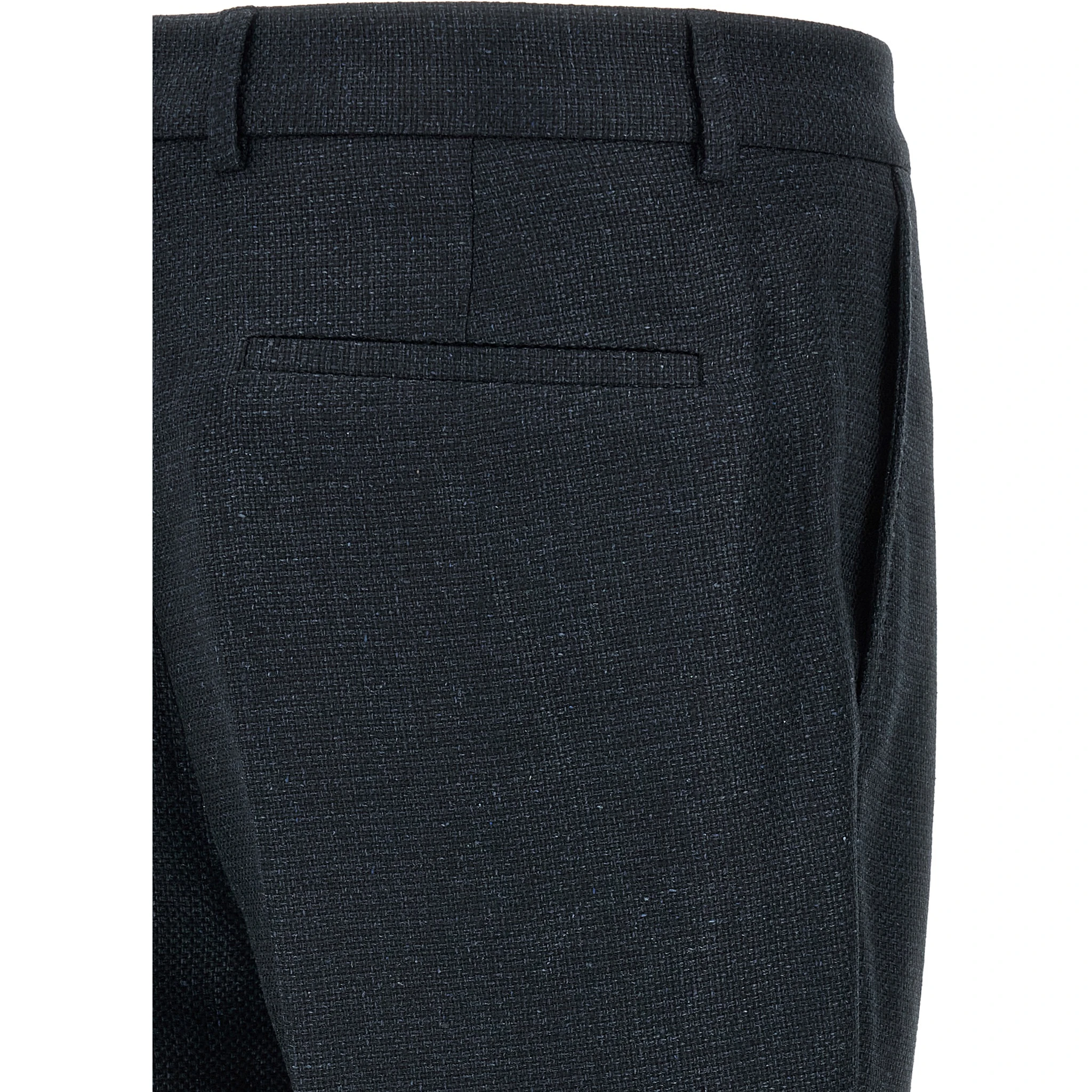 Blue Silk Two-Piece Suit