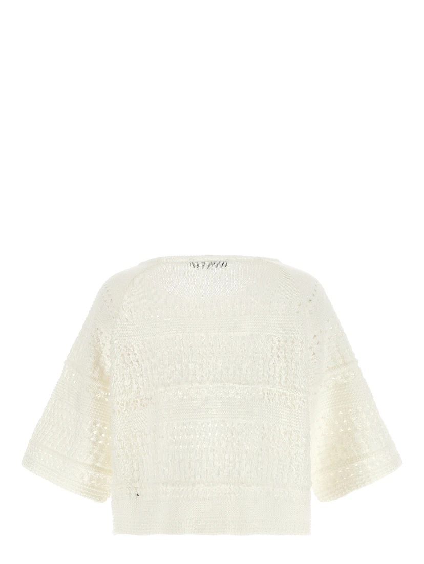White Cotton Cardigan