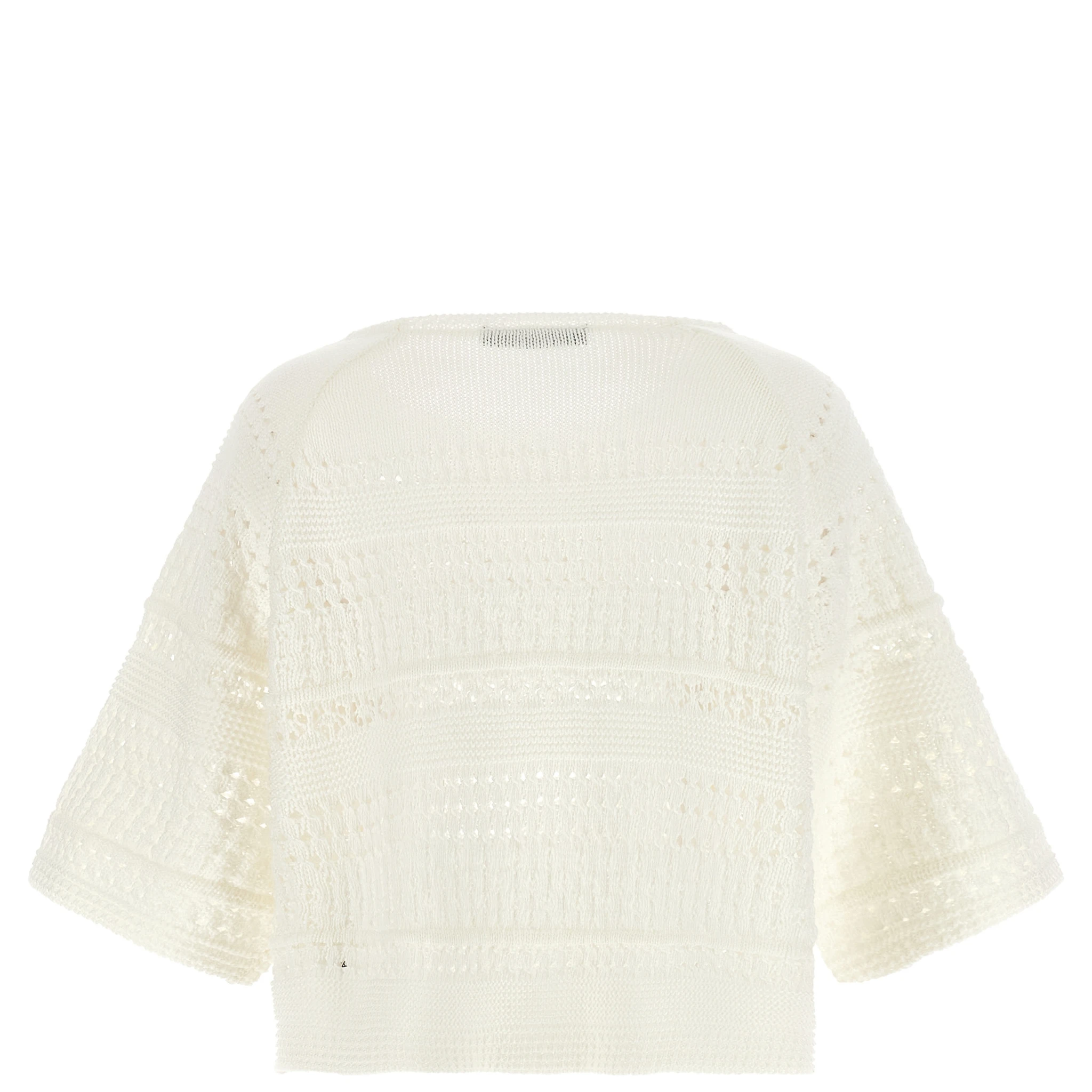 White Cotton Cardigan