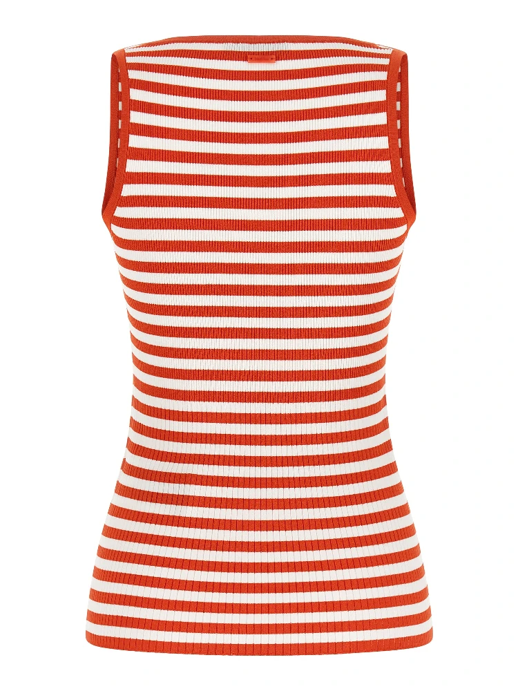 Multicolor Viscose Sleeveles T-Shirt alternative