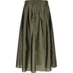 Bicolor Polyester Mini Skirt