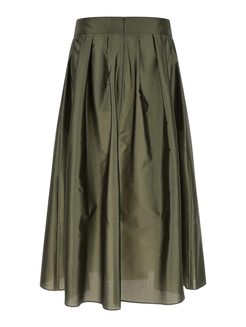 Bicolor Polyester Mini Skirt