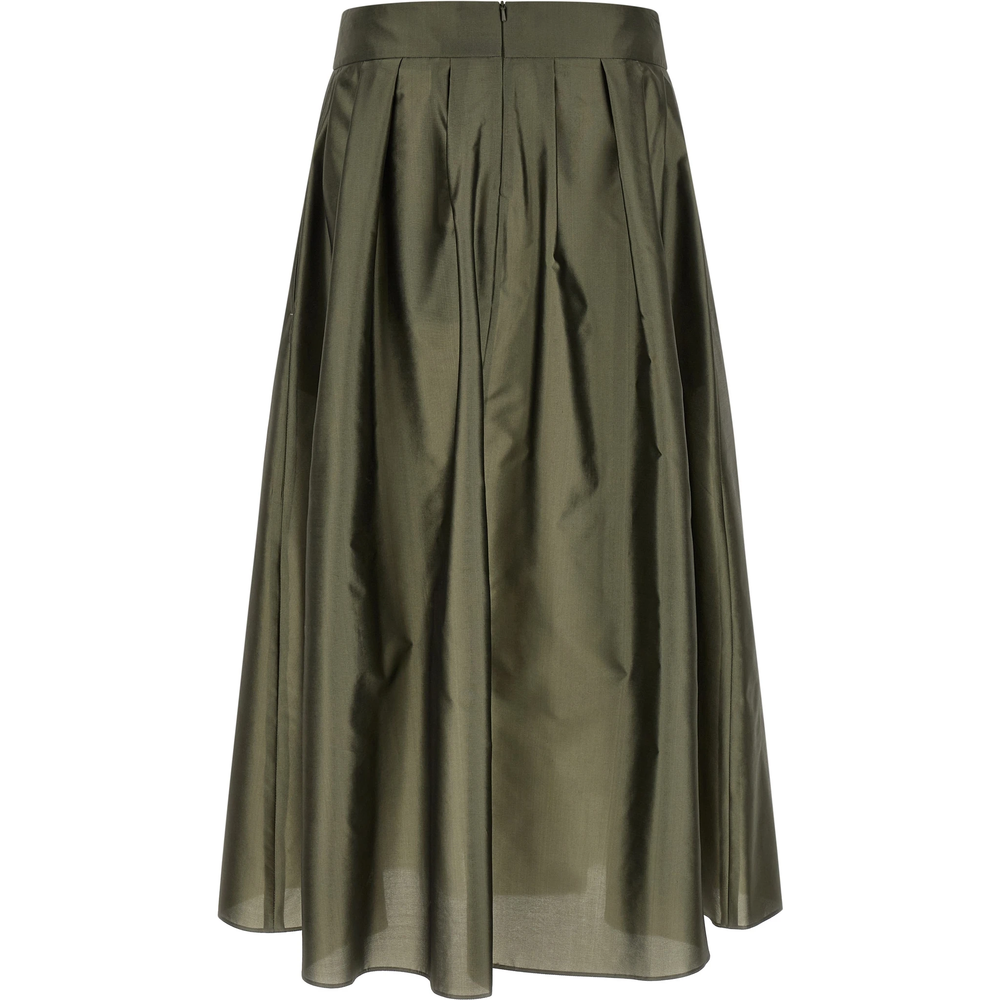 Bicolor Polyester Mini Skirt