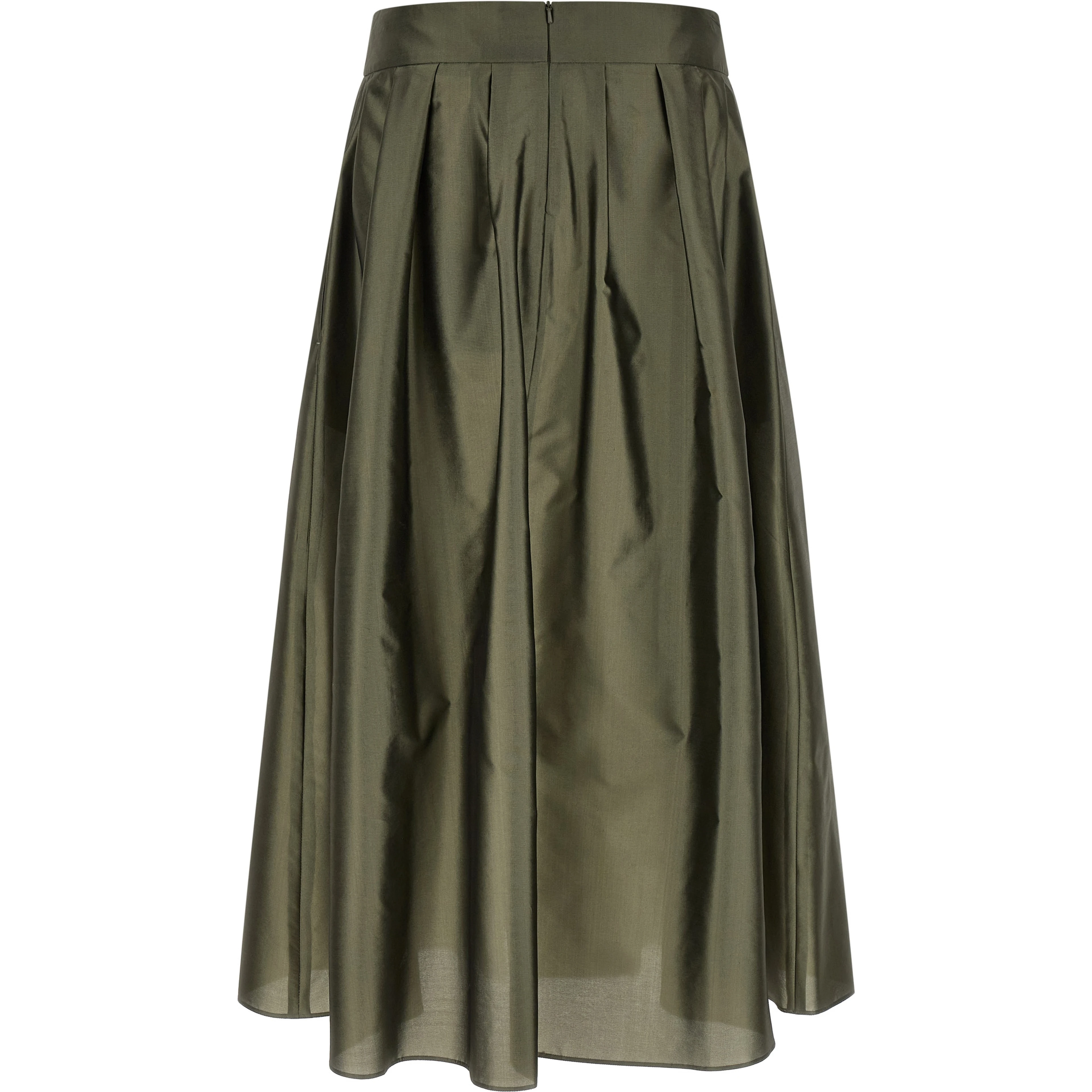 Bicolor Polyester Mini Skirt