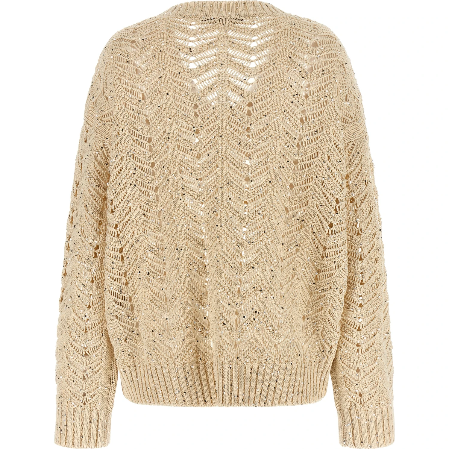 Beige Cotton Cardigan