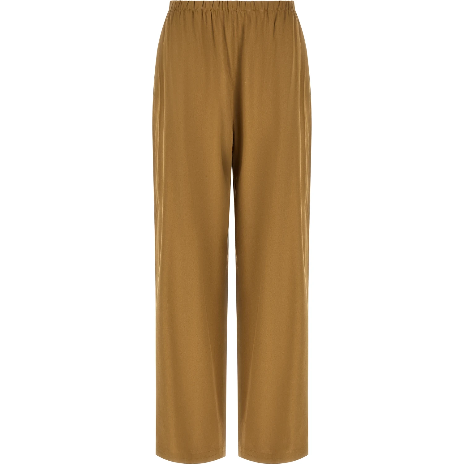 Beige Linen Casual Pants