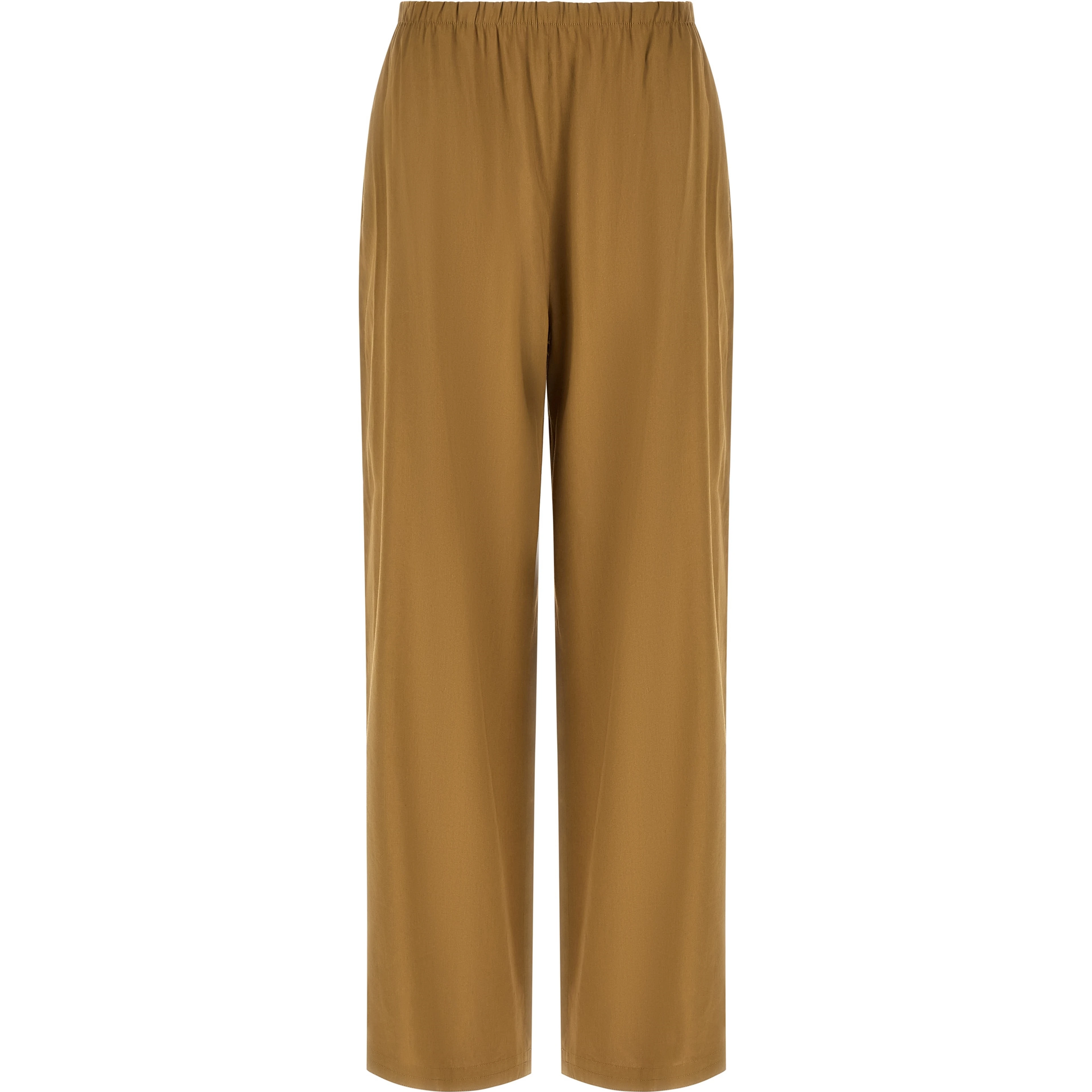 Beige Linen Casual Pants