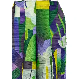Multicolor Polyester Casual Pants