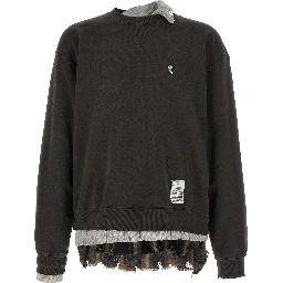 Black Cotton Sweatshirt
