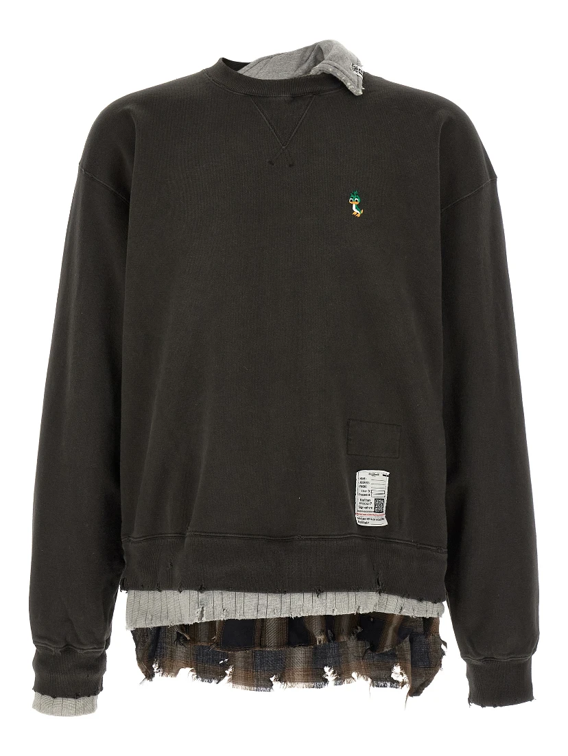 Black Cotton Sweatshirt