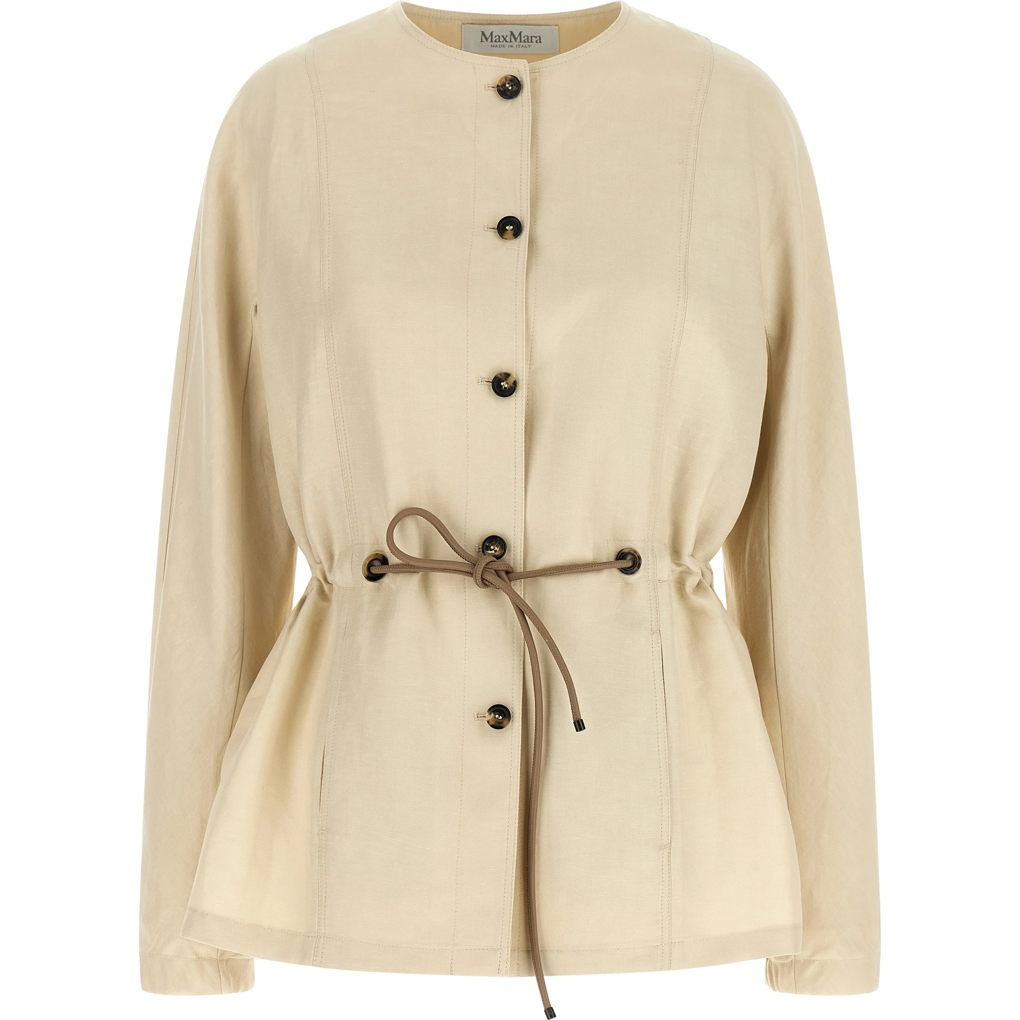Beige Linen Blazer
