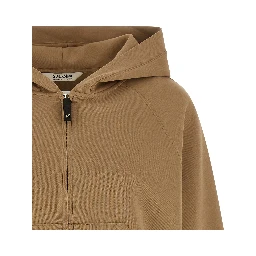 Beige Cotton Hoodie