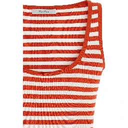 Multicolor Viscose Sleeveles T-Shirt