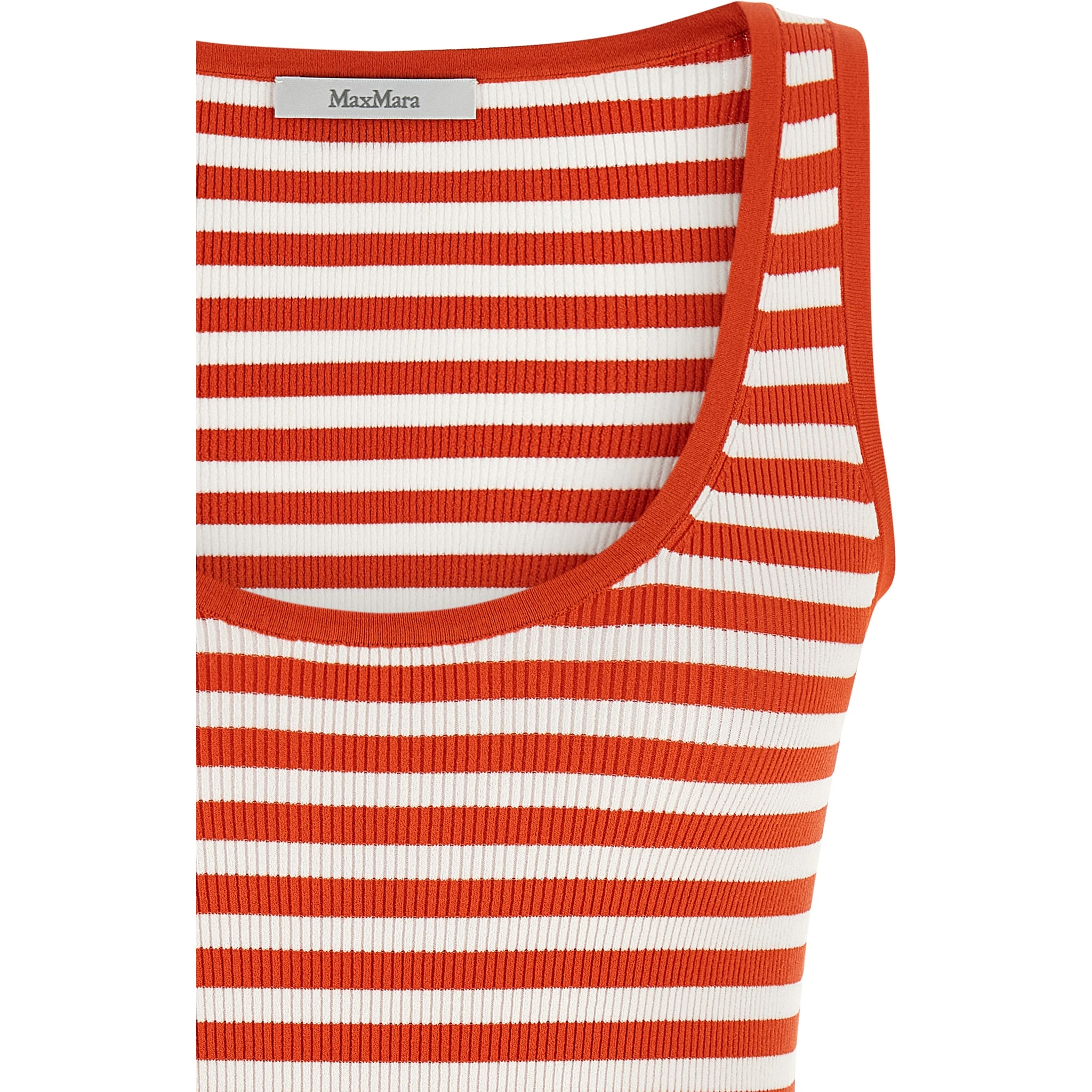 Multicolor Viscose Sleeveles T-Shirt